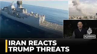 Iranians rally against Trump threats as strait of Hormuz crisis deepens.